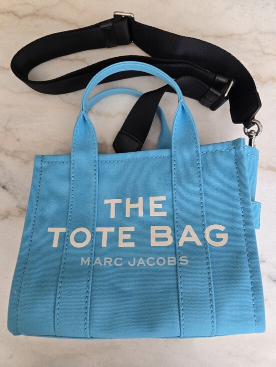 Marc Jacobs Handbags - Marc Jacobs The Tote Bag Mini in Light Blue - EUC